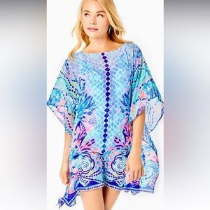 NWOT Lilly Pulitzer Alvaro Coverup in Multi Hidden Treasure Engine - Size S/M